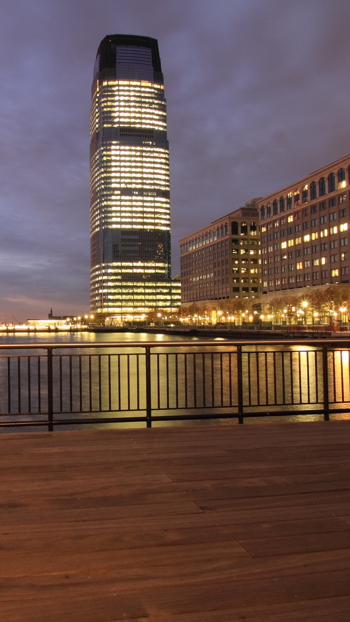 Обои Джерси Сити, городской район, небоскреб, архитектура, город в разрешении 720x1280
