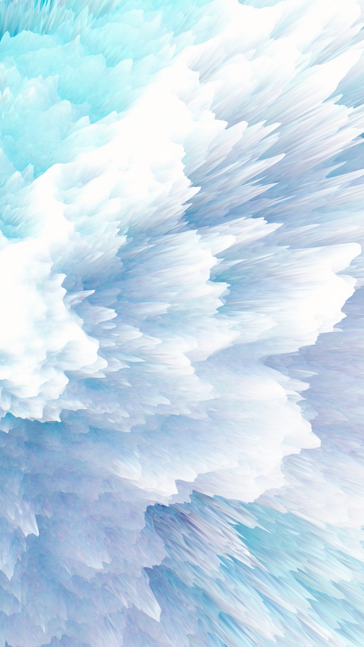 Обои абстрактное искусство, Сверхширокий форматы, лазурный, водоем, облако в разрешении 750x1334