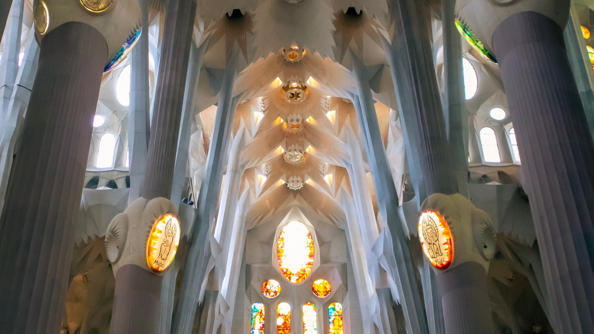 Обои Собор Sagrada Famlia, Ла Саграда Фамилиа, архитектура, место поклонения, святое место в разрешении 1920x1080