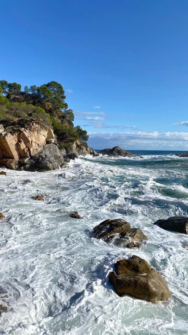 Обои море, водоем, рок, вода, природный ландшафт в разрешении 720x1280