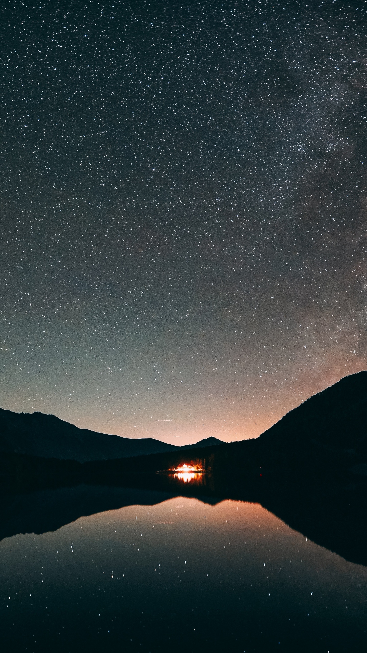 Обои природа, вода, отражение, синий, атмосфера в разрешении 1440x2560