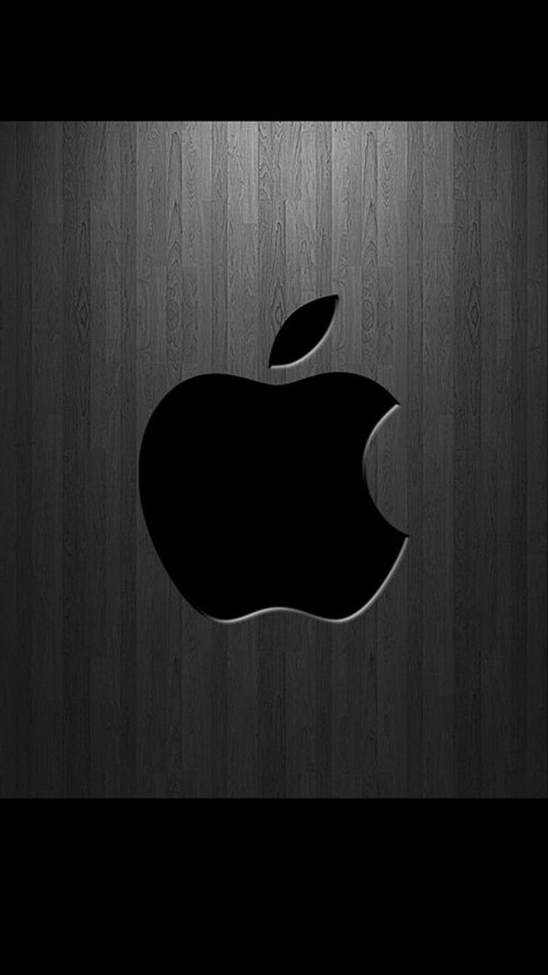 Обои черный и белый, графика, лого, фрукты, apple в разрешении 1080x1920