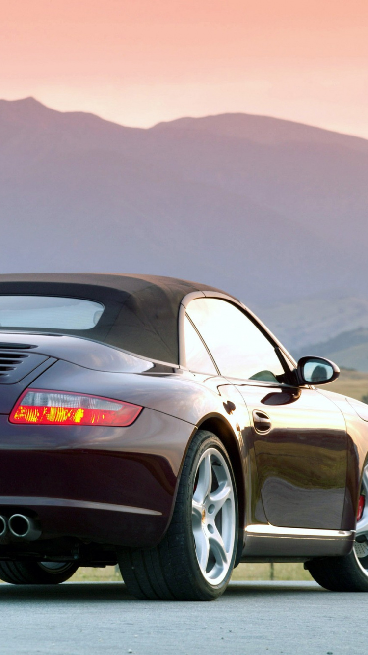 Обои Порше, авто, Кабриолет, Порше 911 997, суперкар в разрешении 750x1334