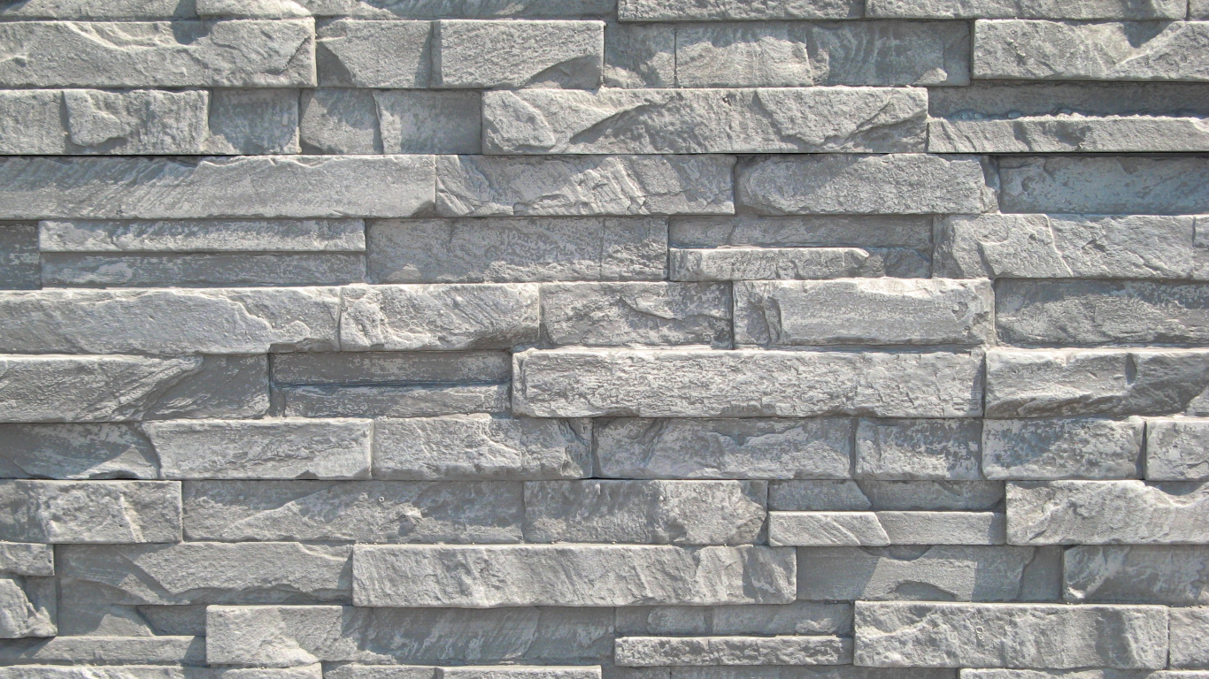Обои каменная стена, стена, каменная облицовка, кирпич, панель в разрешении 1366x768