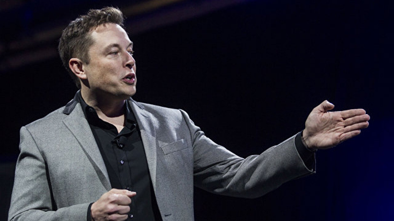 Обои Илон Маск, Tesla Model 3, SpaceX, авто, Представление в разрешении 1280x720
