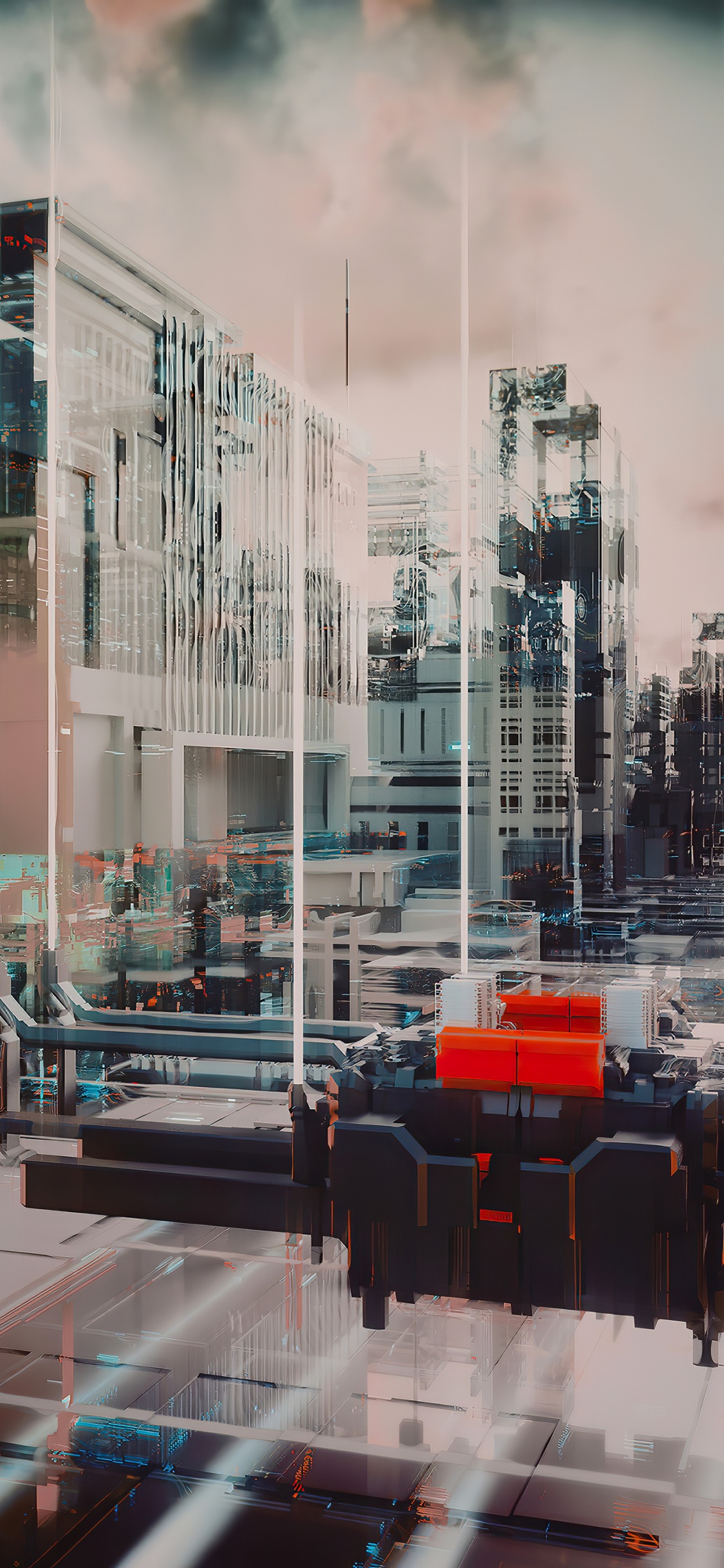 Обои городской район, архитектура, здание, дизайн интерьера, городской дизайн в разрешении 1125x2436