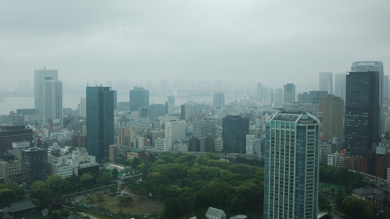 Обои Токио, небоскреб, горизонт, городской пейзаж, метрополия в разрешении 1280x720
