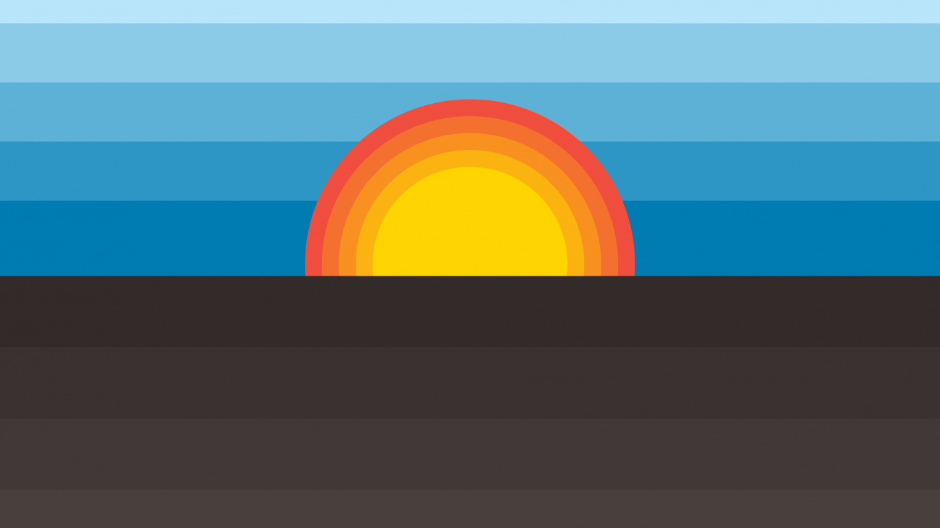 Обои геометрия, математика, красочность, прямоугольник, горизонт в разрешении 1366x768