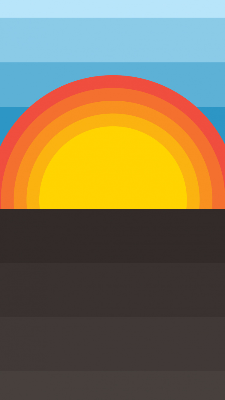 Обои геометрия, математика, красочность, прямоугольник, горизонт в разрешении 750x1334