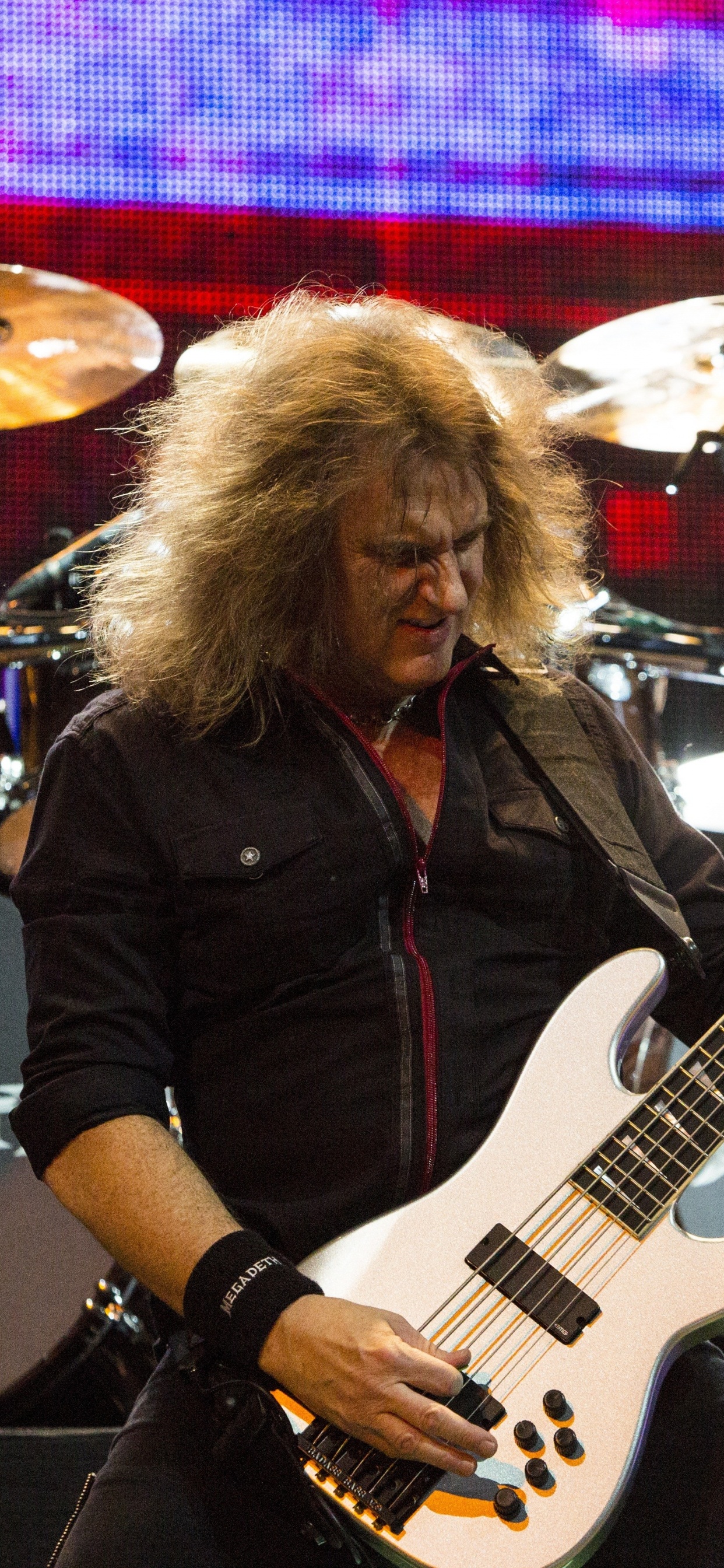 Обои басгитара, Дэйв Мастейн, гитара, трэш, музыкант в разрешении 1242x2688