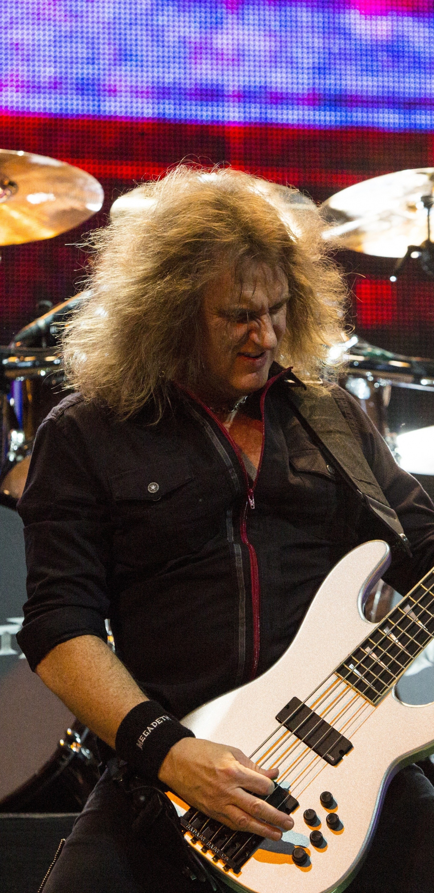 Обои басгитара, Дэйв Мастейн, гитара, трэш, музыкант в разрешении 1440x2960