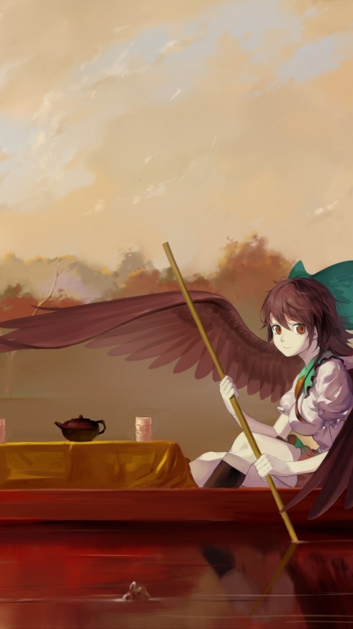 Обои иллюстрация, живопись, визуальное искусство, акварельные краски, вода в разрешении 720x1280