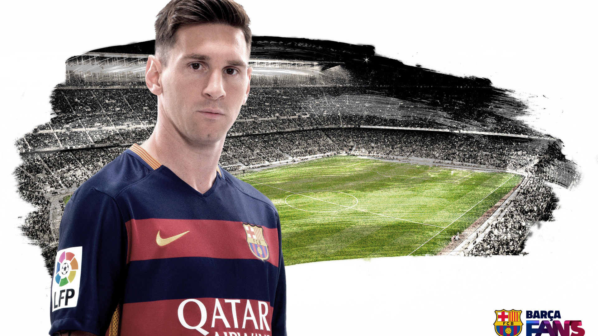 Обои ФК Барселона, Сезон 201516 ФК Барселона, спортивные объекты, Неймар, футболка в разрешении 1920x1080