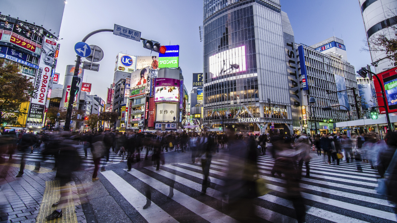 Обои город, метрополия, городской район, здание, деловой район в разрешении 1280x720