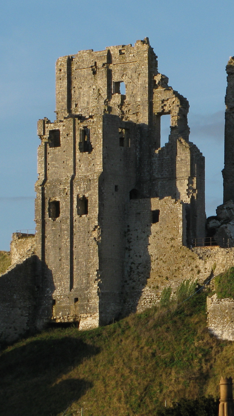 Обои Замок Корф, Остров Пербек, Вэрхэм, замок, фортификация в разрешении 750x1334