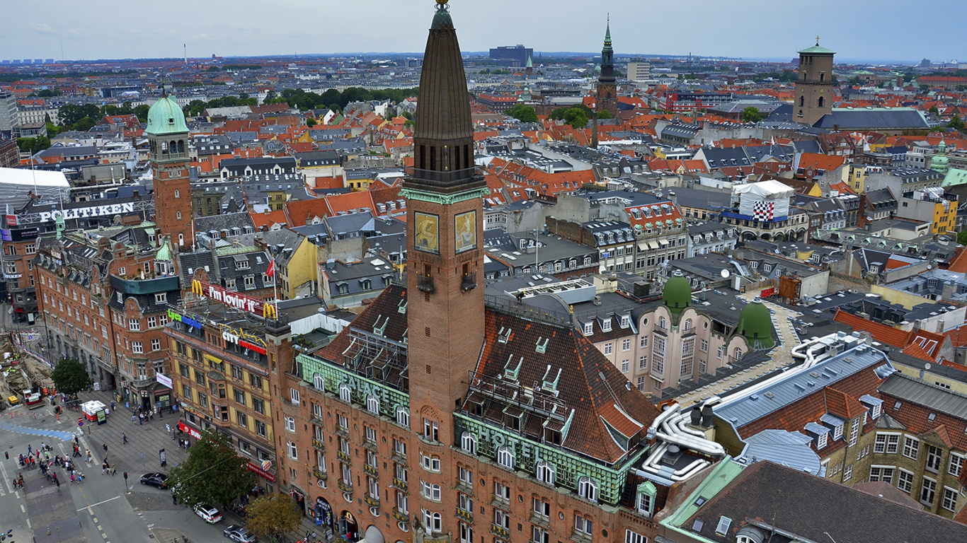 Обои городской район, город, ориентир, городок, городской пейзаж в разрешении 1366x768