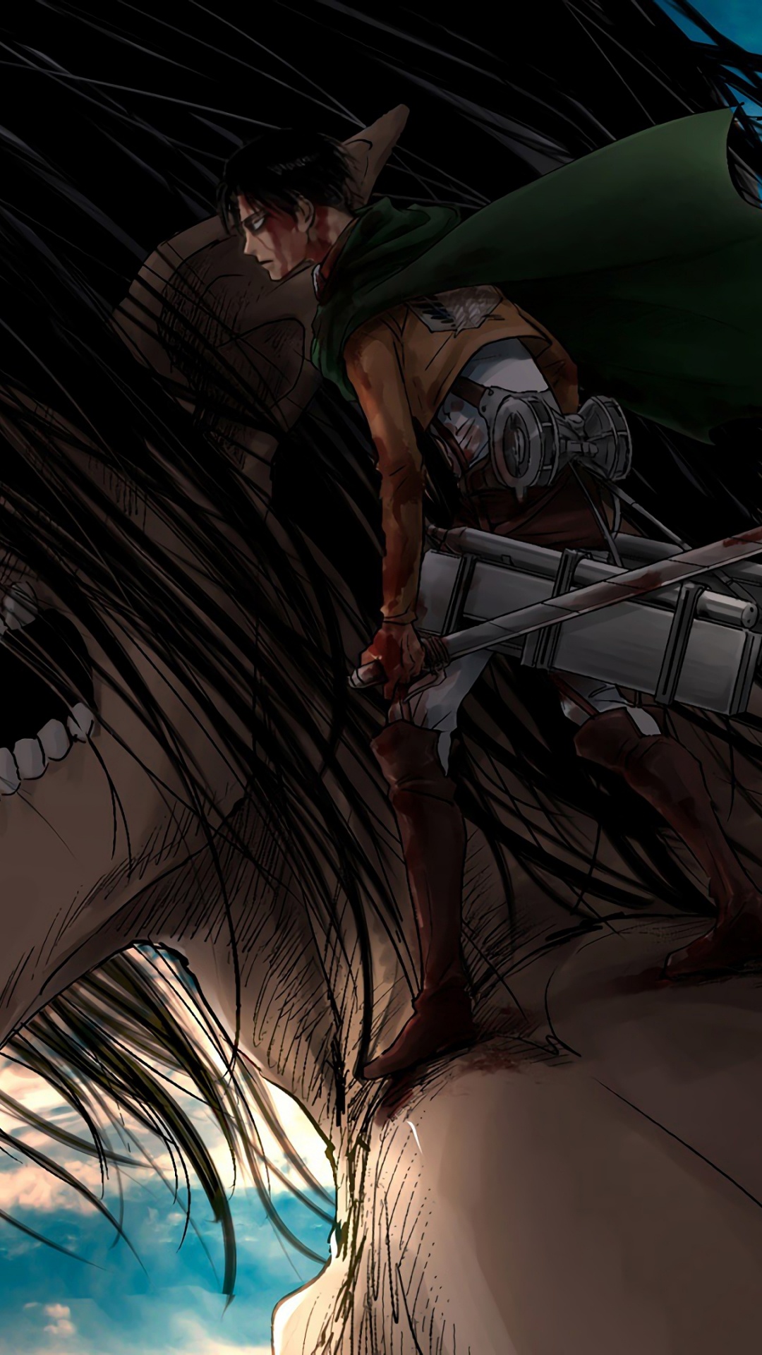 Обои нападение на титан, эрен йегер, девушка, косплей, аниме в разрешении 1080x1920