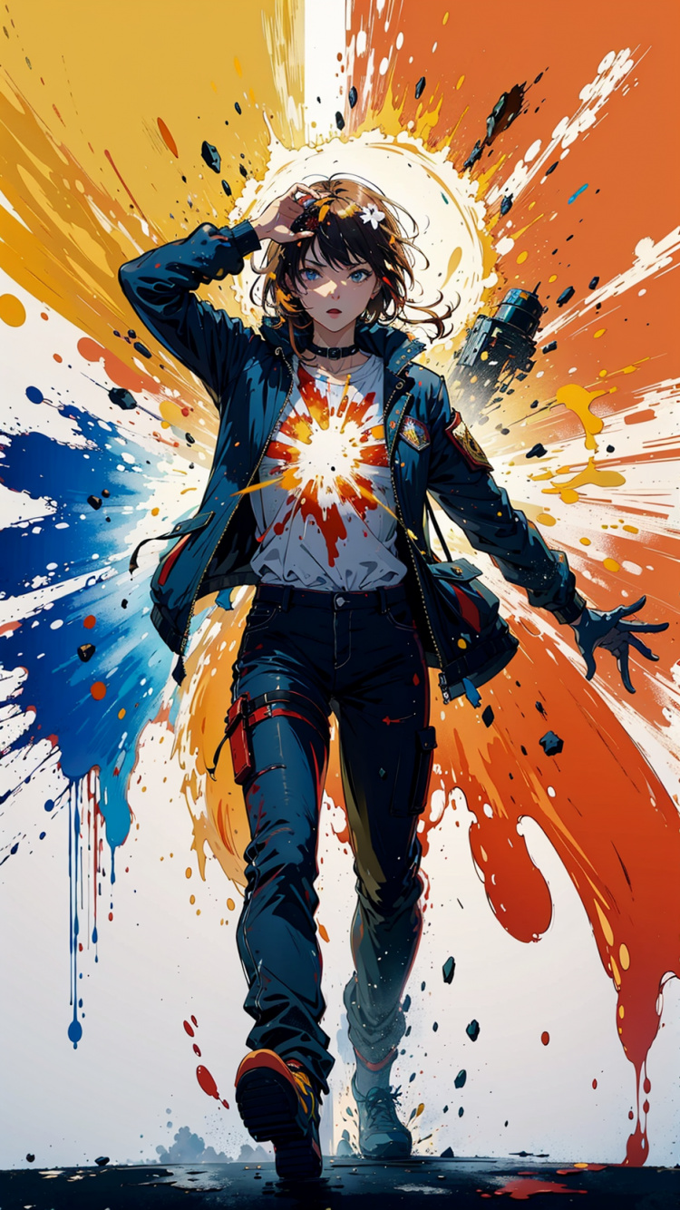 Обои иллюстрация, телефон, смартфон, арт, мультик в разрешении 750x1334