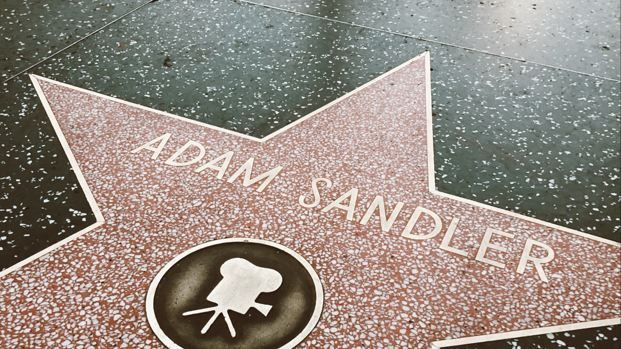 Обои аллея звезд, Голливуд, этаж, дорожное покрытие, измеритель в разрешении 1280x720