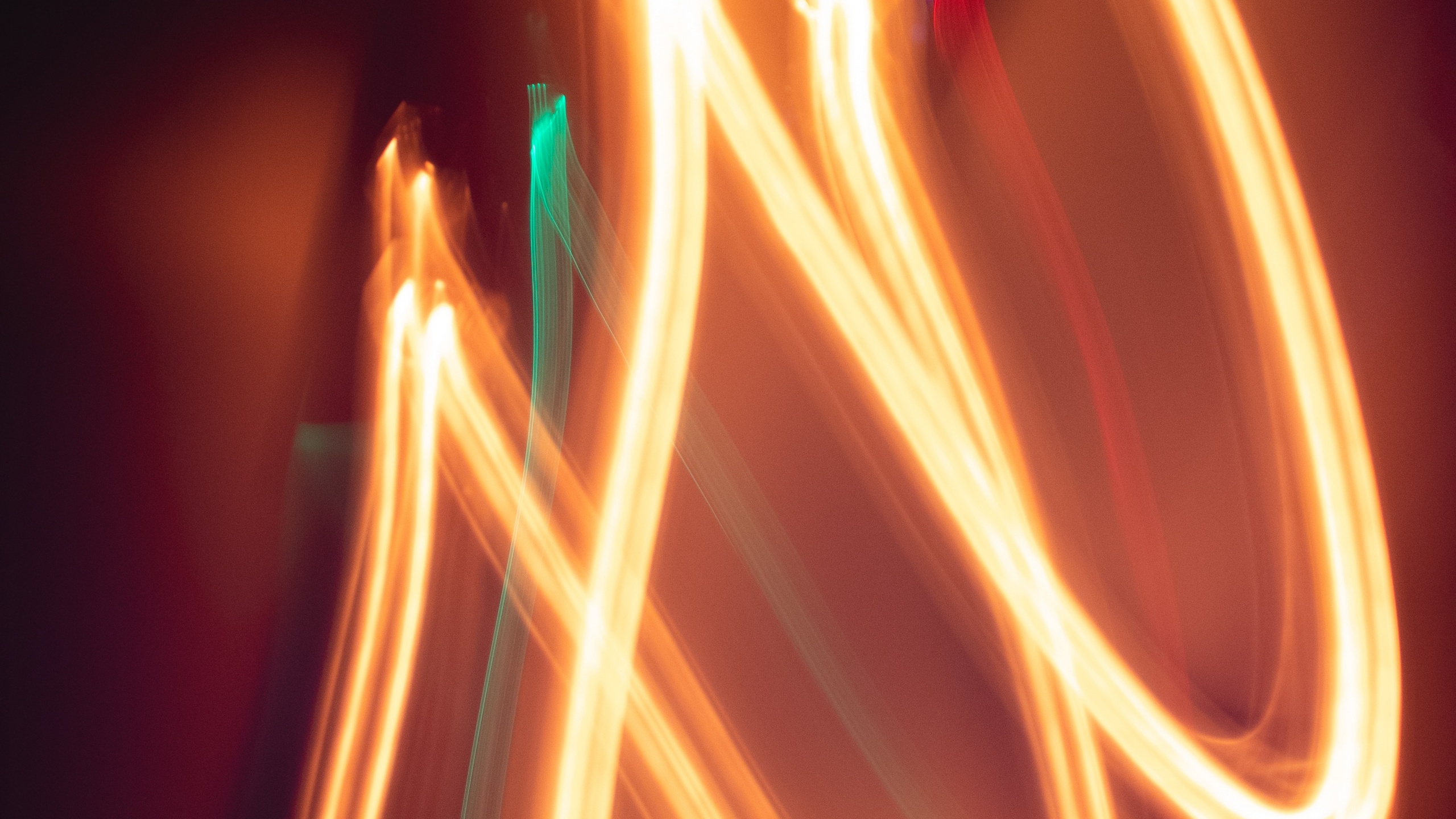 Обои неон, огонь, графика, пламя, тепло в разрешении 2560x1440