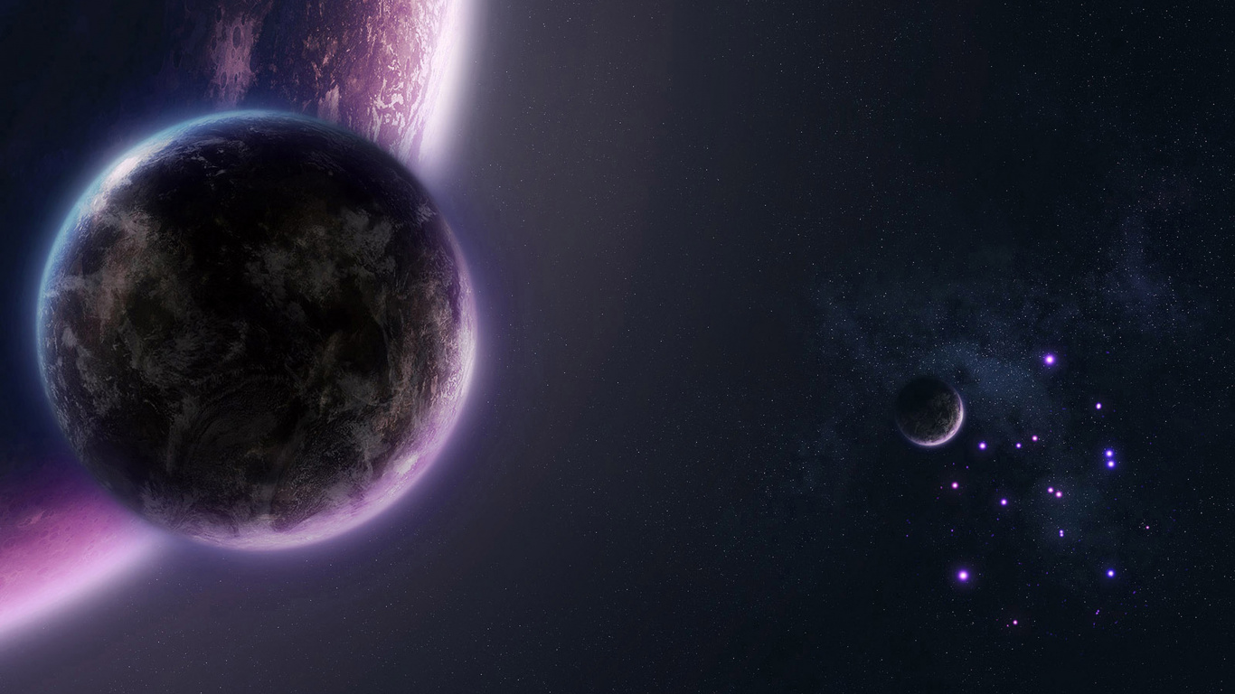 Обои атмосфера, земля, космос, Астрономия, космическое пространство в разрешении 1366x768