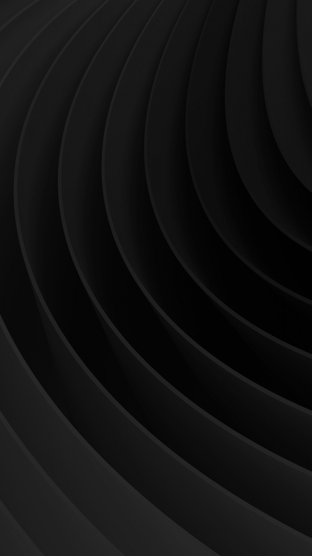 Обои черный, монохромный, узор, линия, спираль в разрешении 1080x1920