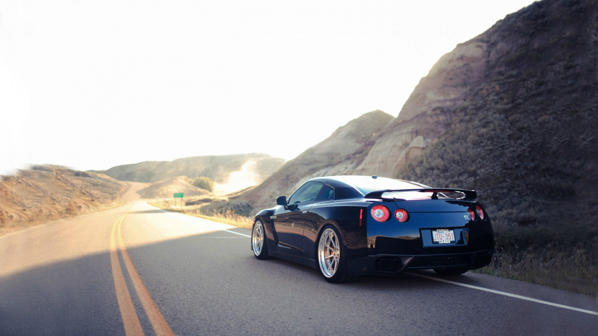 Обои спорткар, Ниссан, авто, суперкар, дорога в разрешении 1920x1080