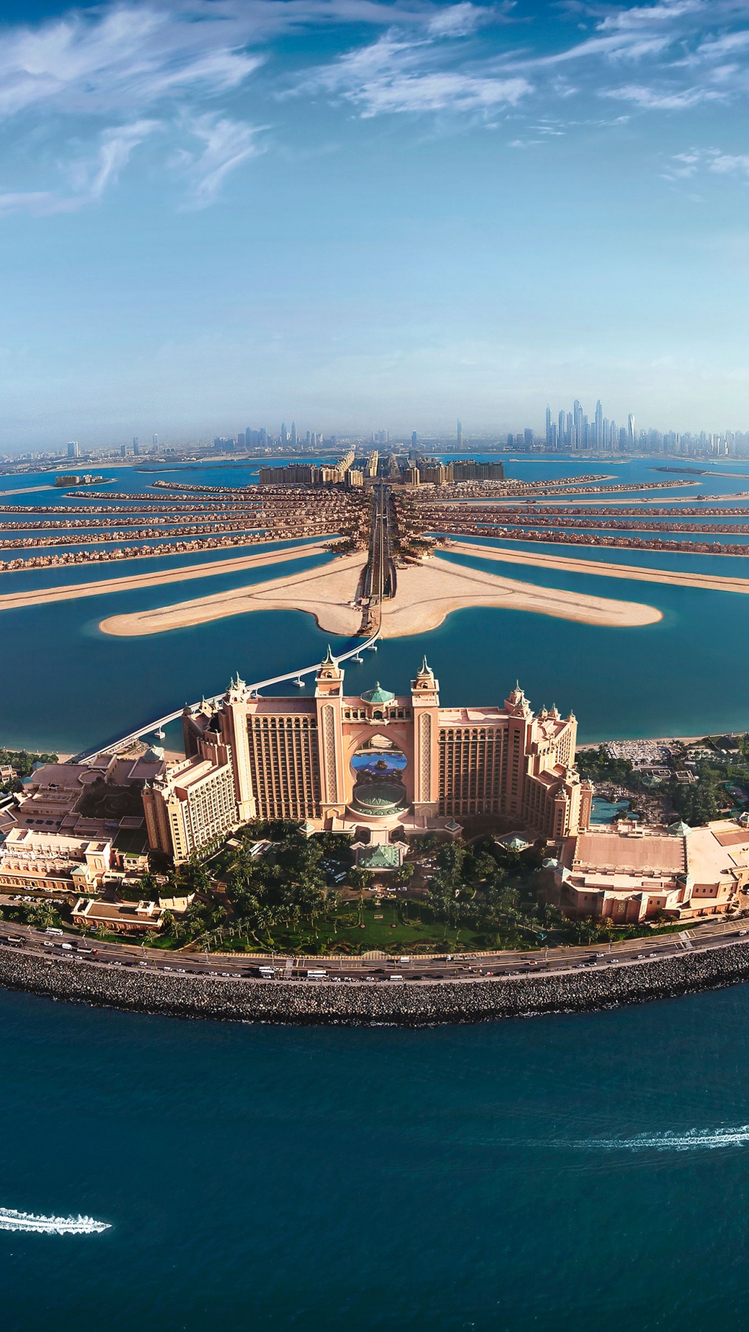 Обои прибежище, искусственный остров, гидроресурсы, прибрежные и океанические рельефы, водный путь в разрешении 1080x1920