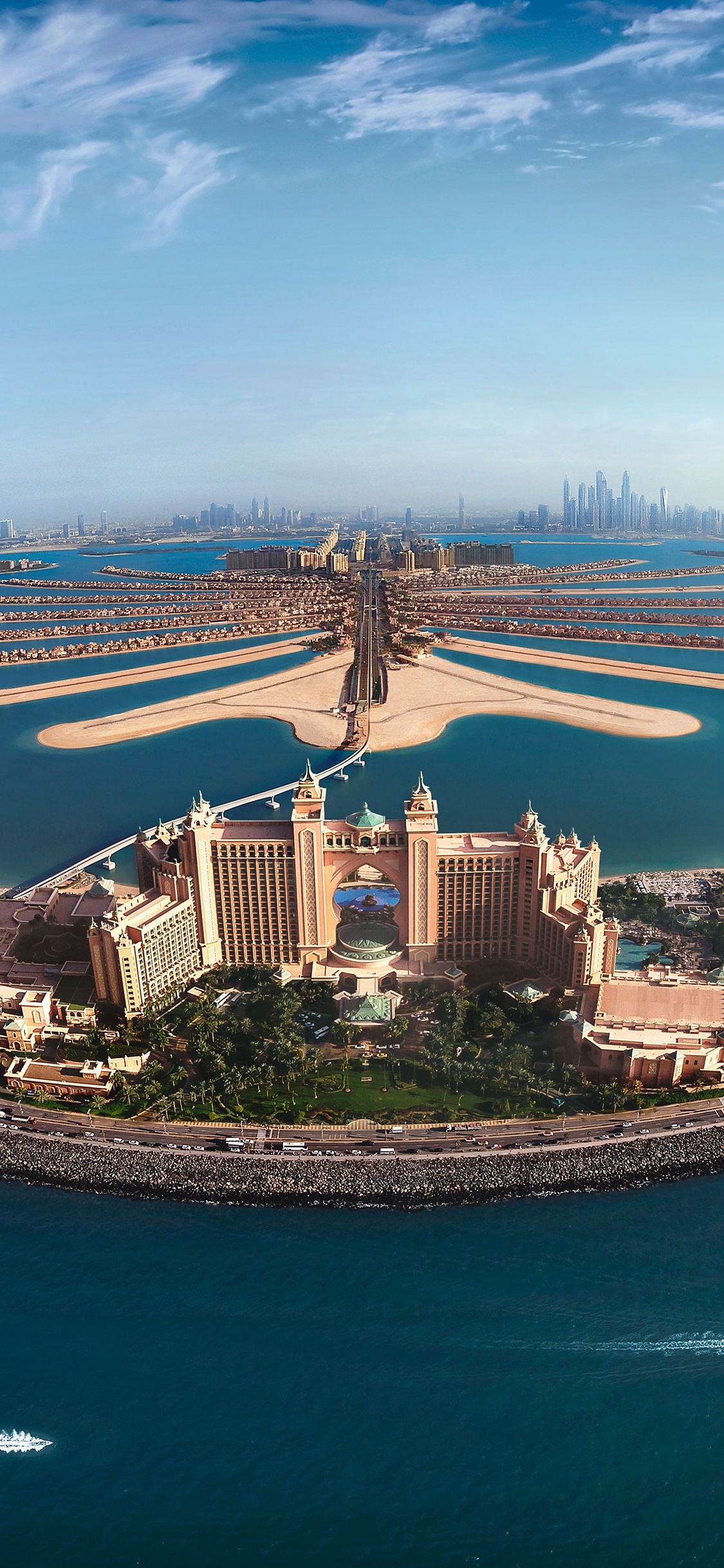 Обои прибежище, искусственный остров, гидроресурсы, прибрежные и океанические рельефы, водный путь в разрешении 1125x2436