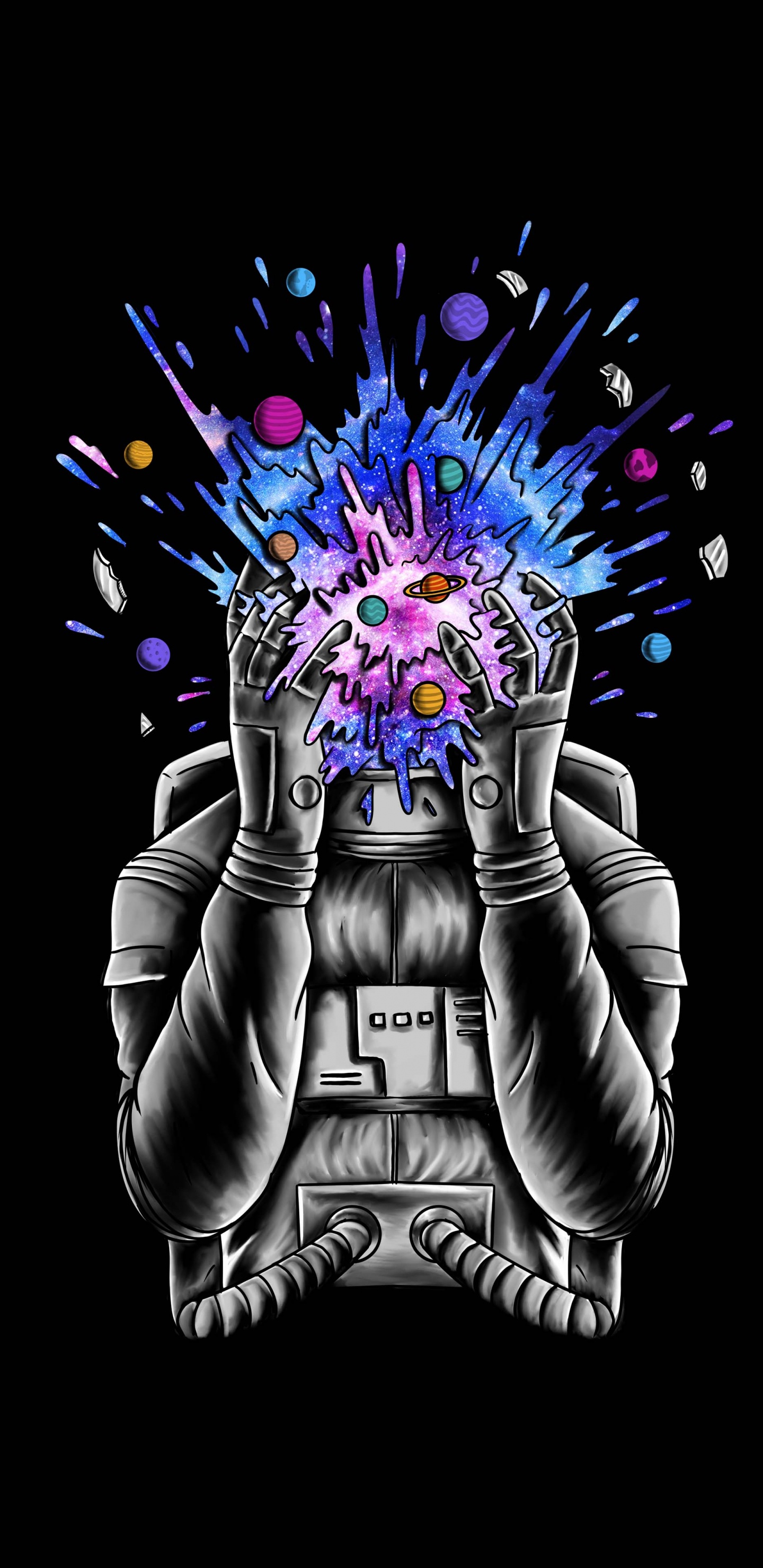 Обои TeePublic, интернет магазин, soundcloud, арт, человеческое тело в разрешении 1440x2960