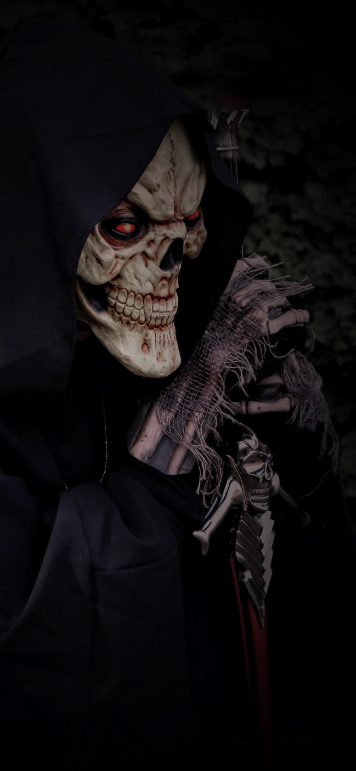 Обои иллюстрация, темнота, Бэтмен, фикция, костюм в разрешении 1242x2688