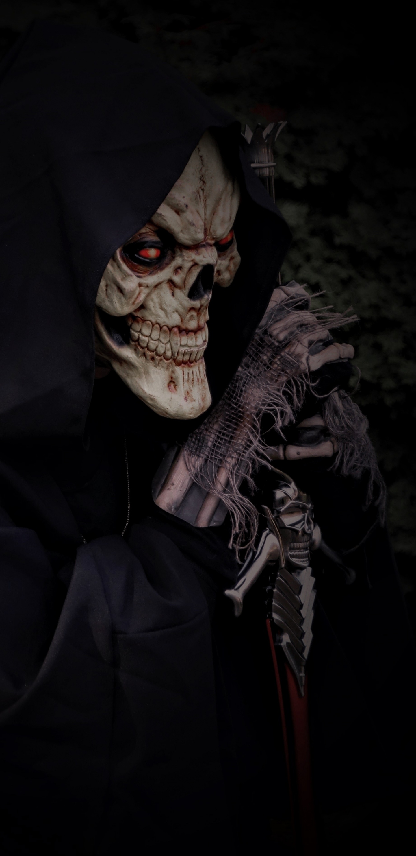 Обои иллюстрация, темнота, Бэтмен, фикция, костюм в разрешении 1440x2960