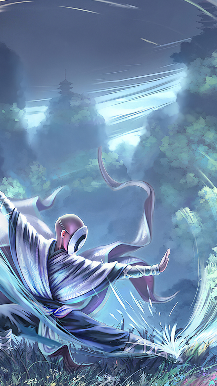 Обои мир, свет, природа, арт, живопись в разрешении 750x1334