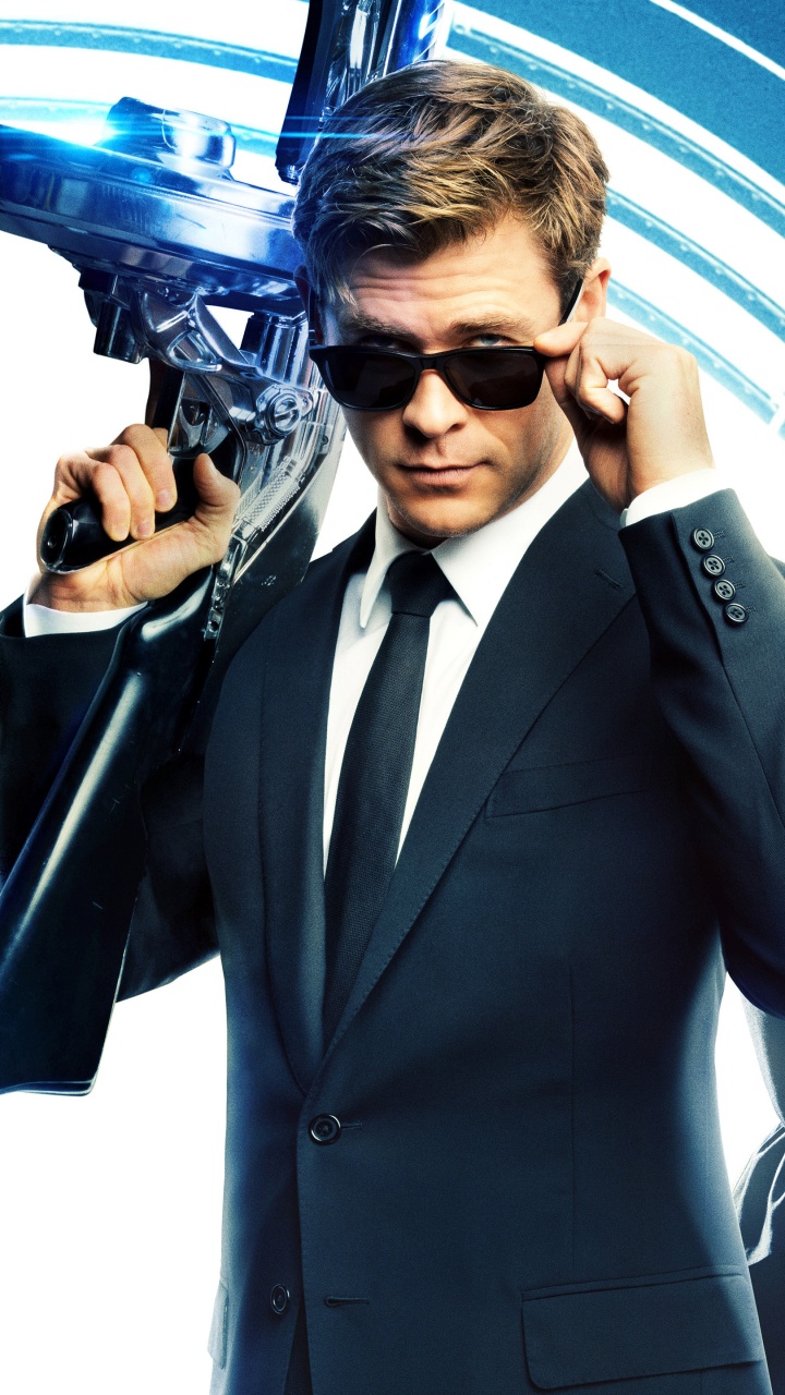 Обои Крис Хемсворт, Люди в Черном Международного, Тесса Томпсон, человек в черном, Ф Гэри Грей в разрешении 720x1280