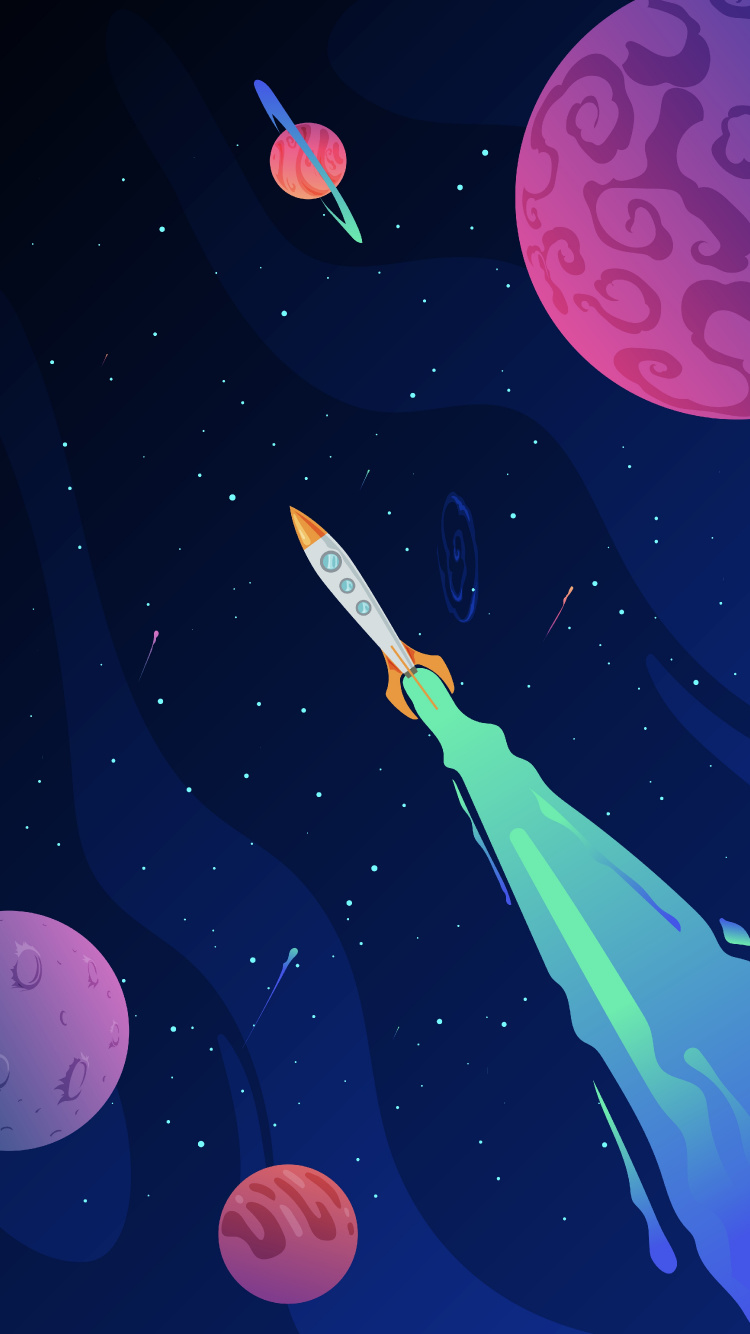 Обои космос, атмосфера, планета, мир, свет в разрешении 750x1334