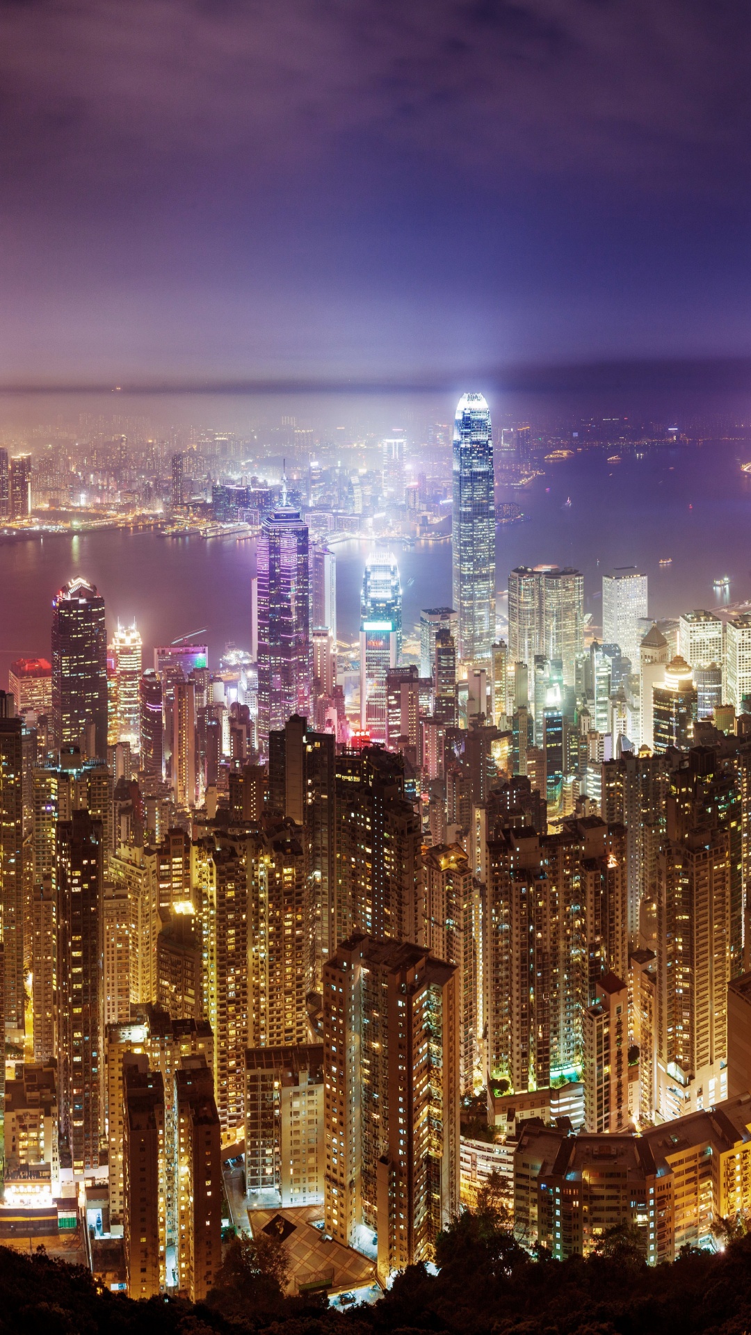 Обои городской пейзаж, город, метрополия, линия горизонта, городской район в разрешении 1080x1920