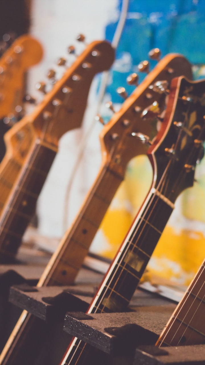Обои музыка, гитара, струнный инструмент, музыкальный инструмент, музыкальный продюсер в разрешении 720x1280