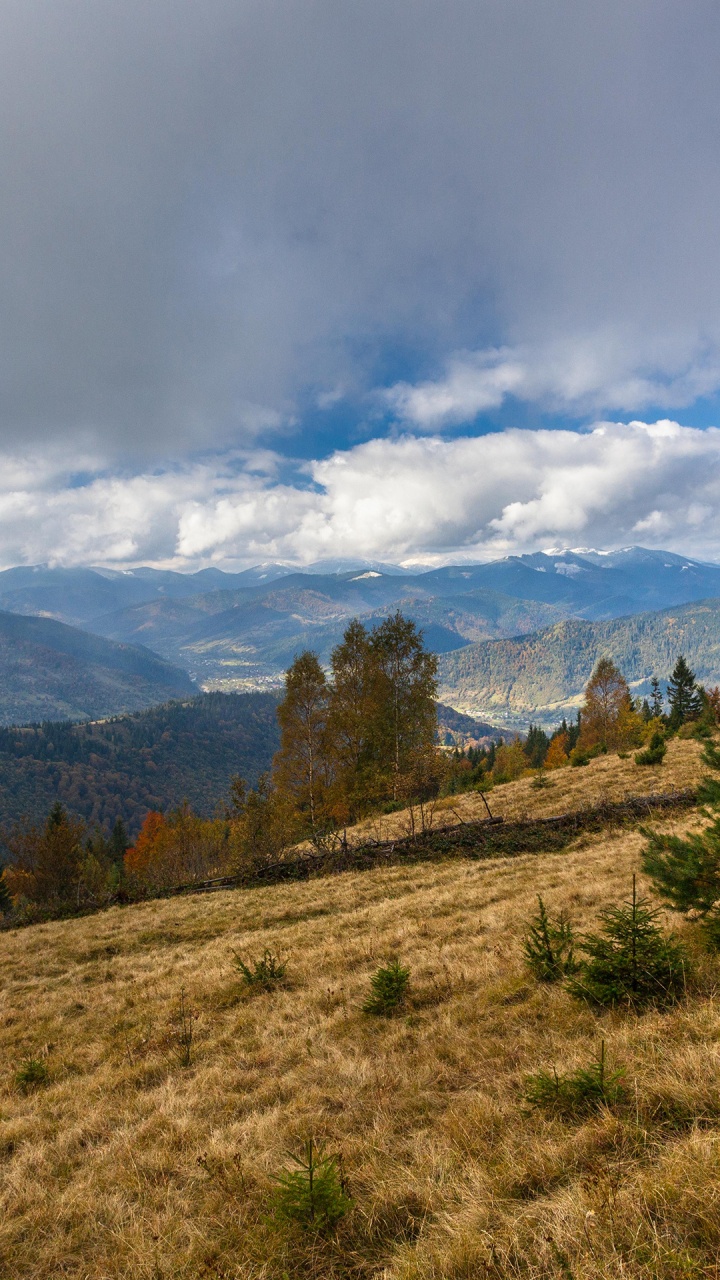 Обои гора, природный ландшафт, склон в разрешении 720x1280