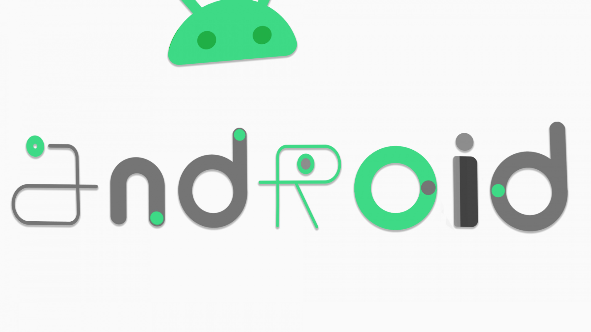 Обои андроид, Google, Google Pixel 4, графика, лого в разрешении 1920x1080