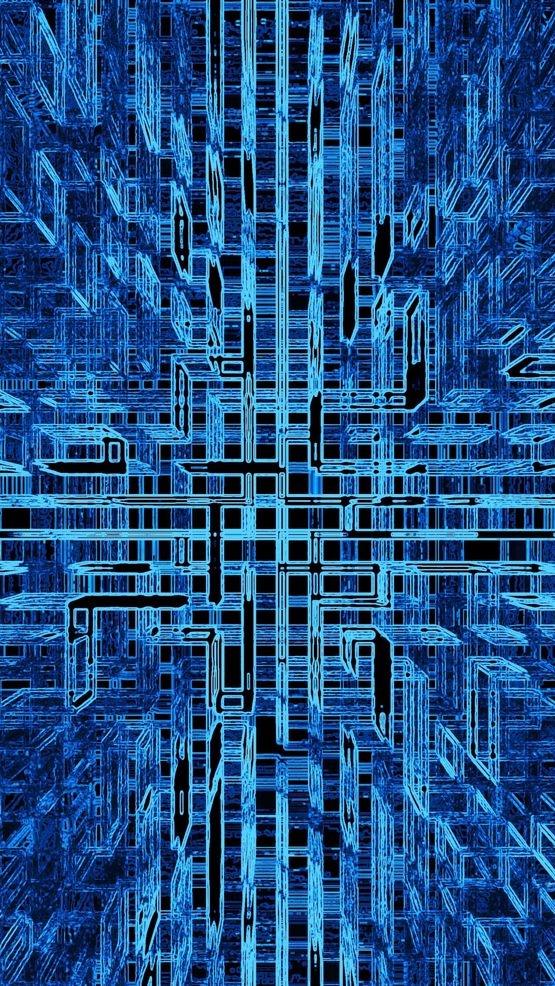 Обои текстура, синий, отражение, линия, симметрия в разрешении 1080x1920