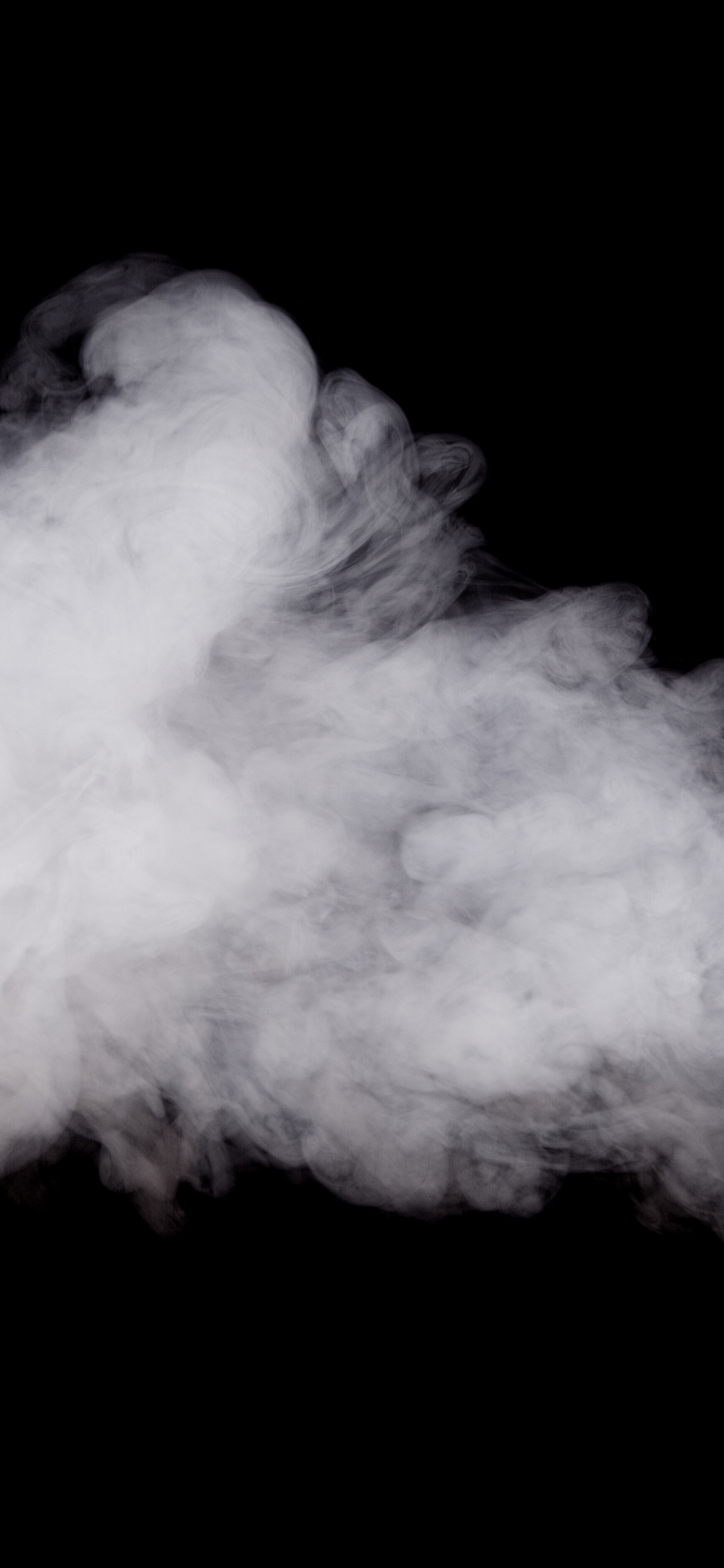 Обои дым, черный, облако, небо, курение в разрешении 1125x2436