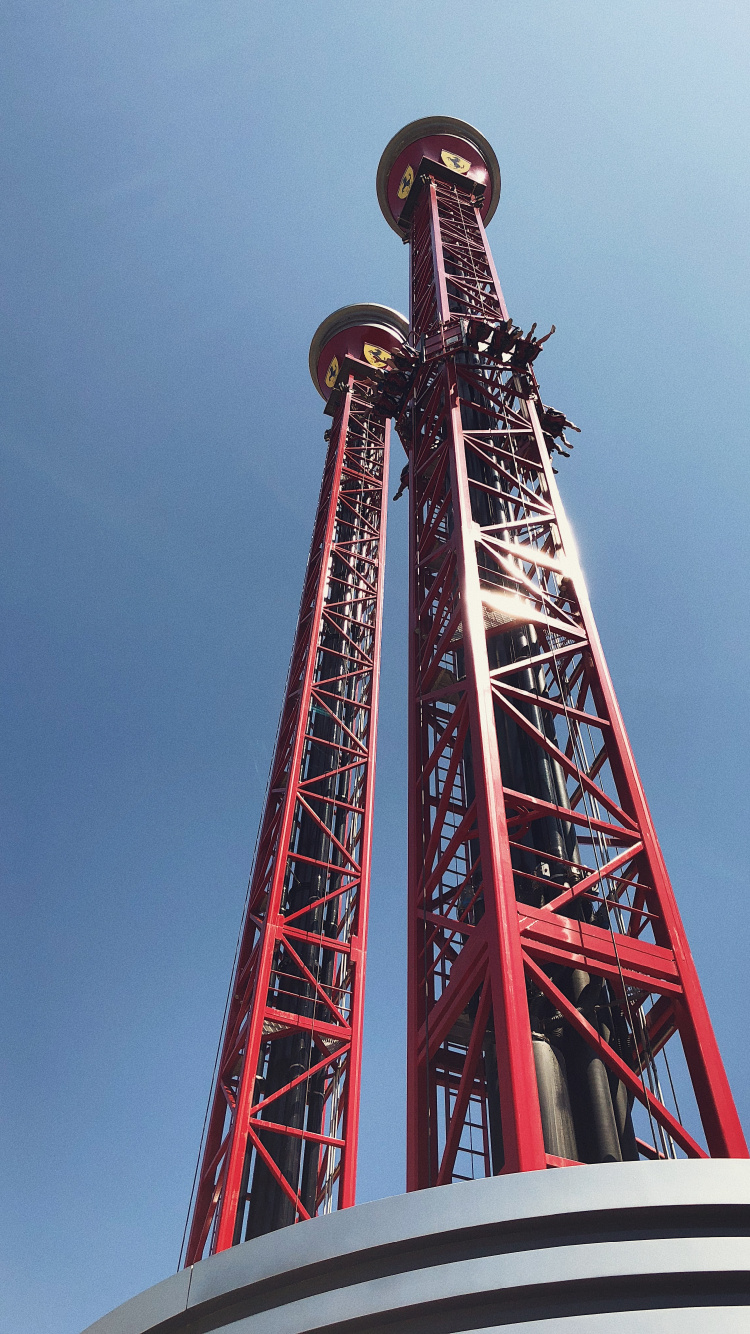 Обои достопримечательность, национальный исторический памятник, смотровая башня, синий, дневное время в разрешении 750x1334