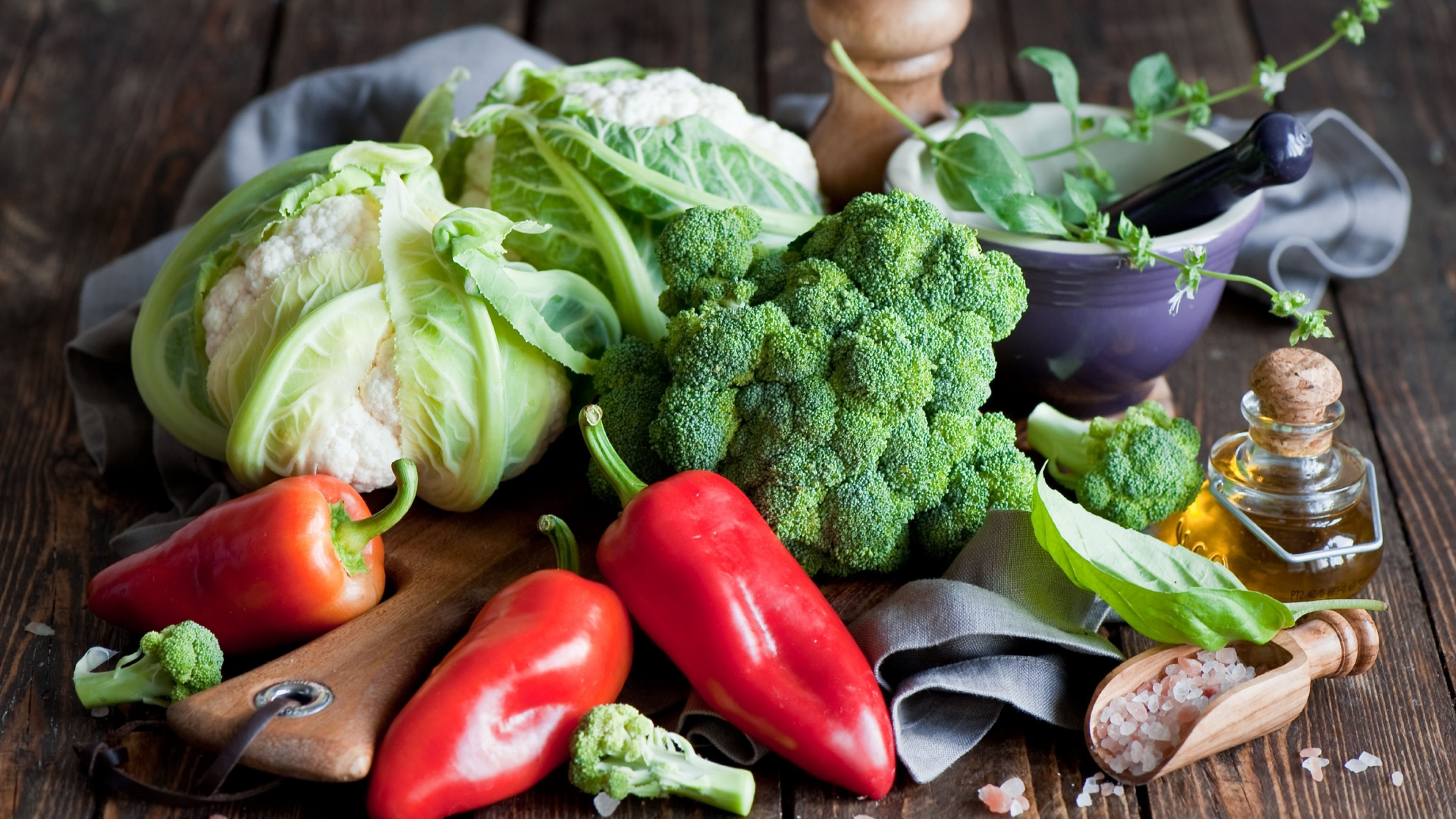 Обои овощ, пища, природные продукты, местное блюдо, листовой овощ в разрешении 3840x2160