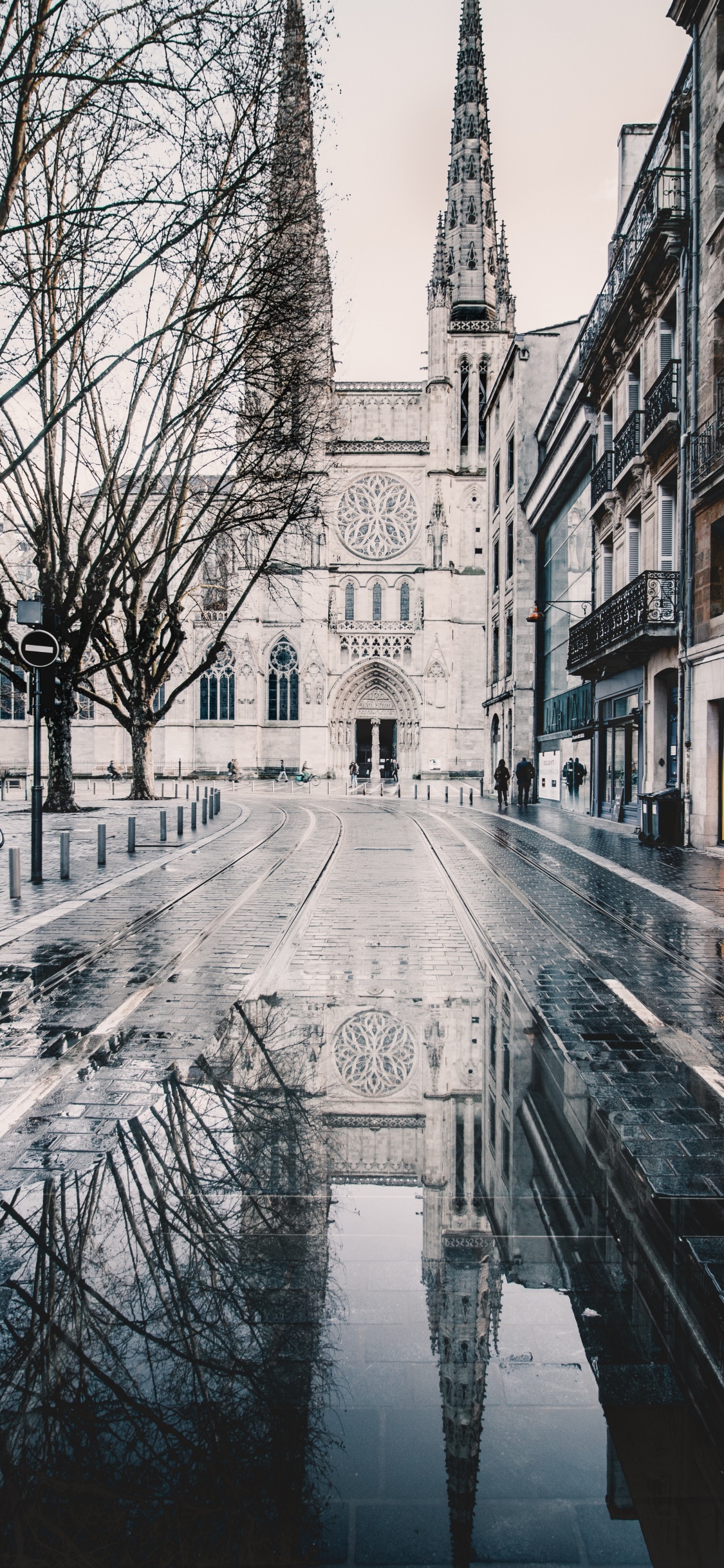 Обои архитектура, городок, улица, здание, город в разрешении 1125x2436