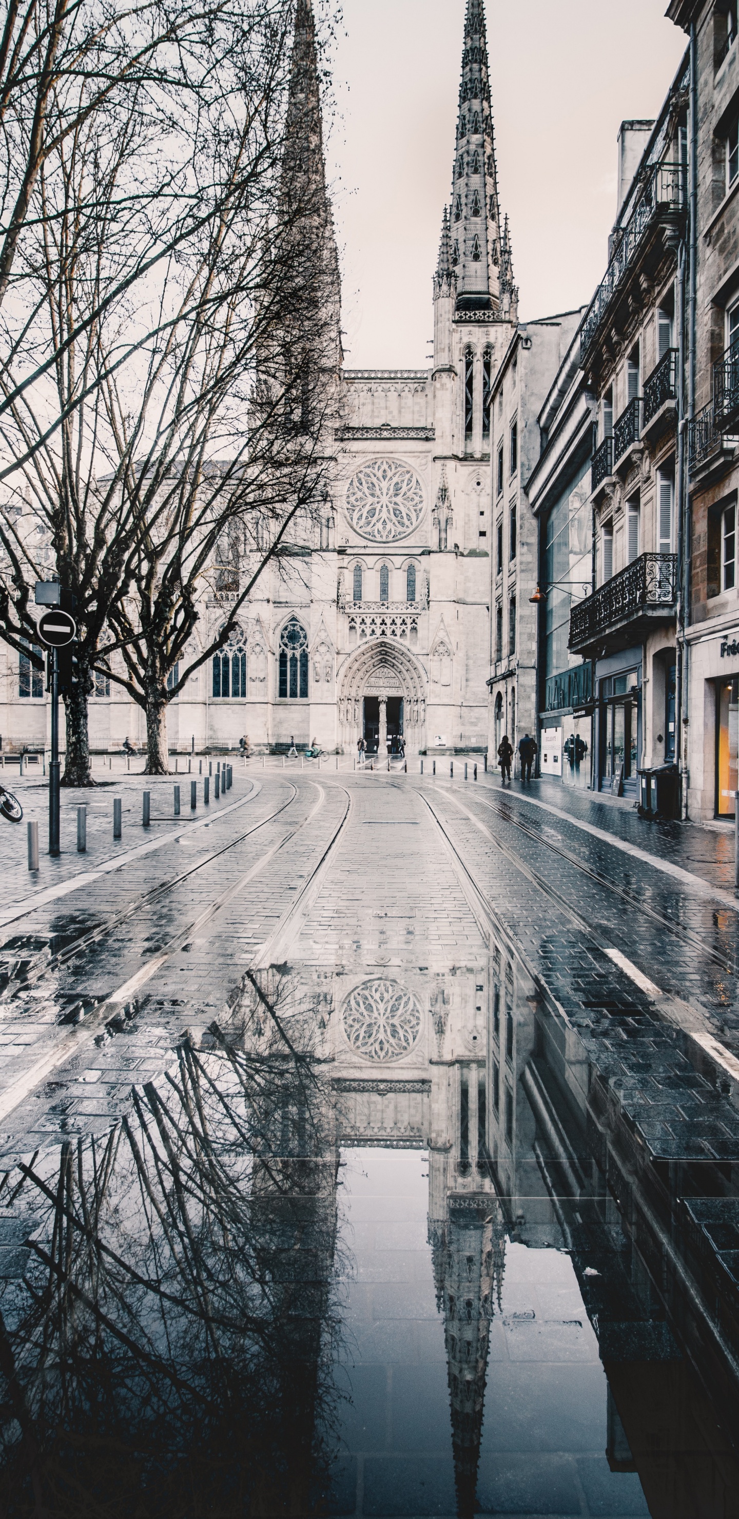 Обои архитектура, городок, улица, здание, город в разрешении 1440x2960