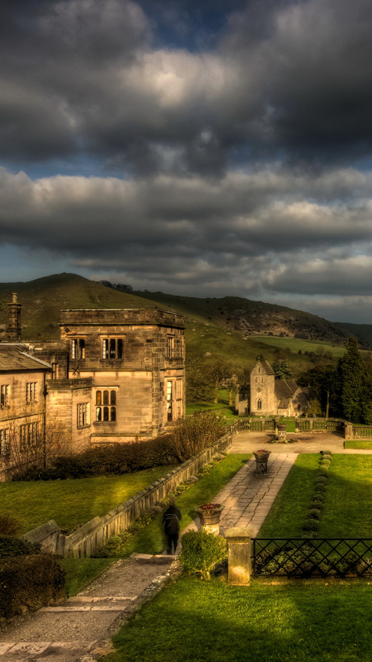 Обои облако, природа, имущество, небо, замок в разрешении 750x1334