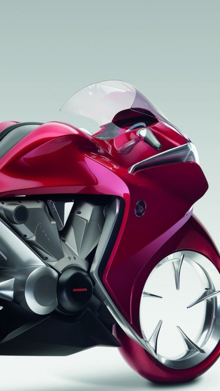 Обои Honda Motor Company, мотоцикл, спортивный мотоцикл, красный цвет, Обтекатель мотоцикла в разрешении 750x1334