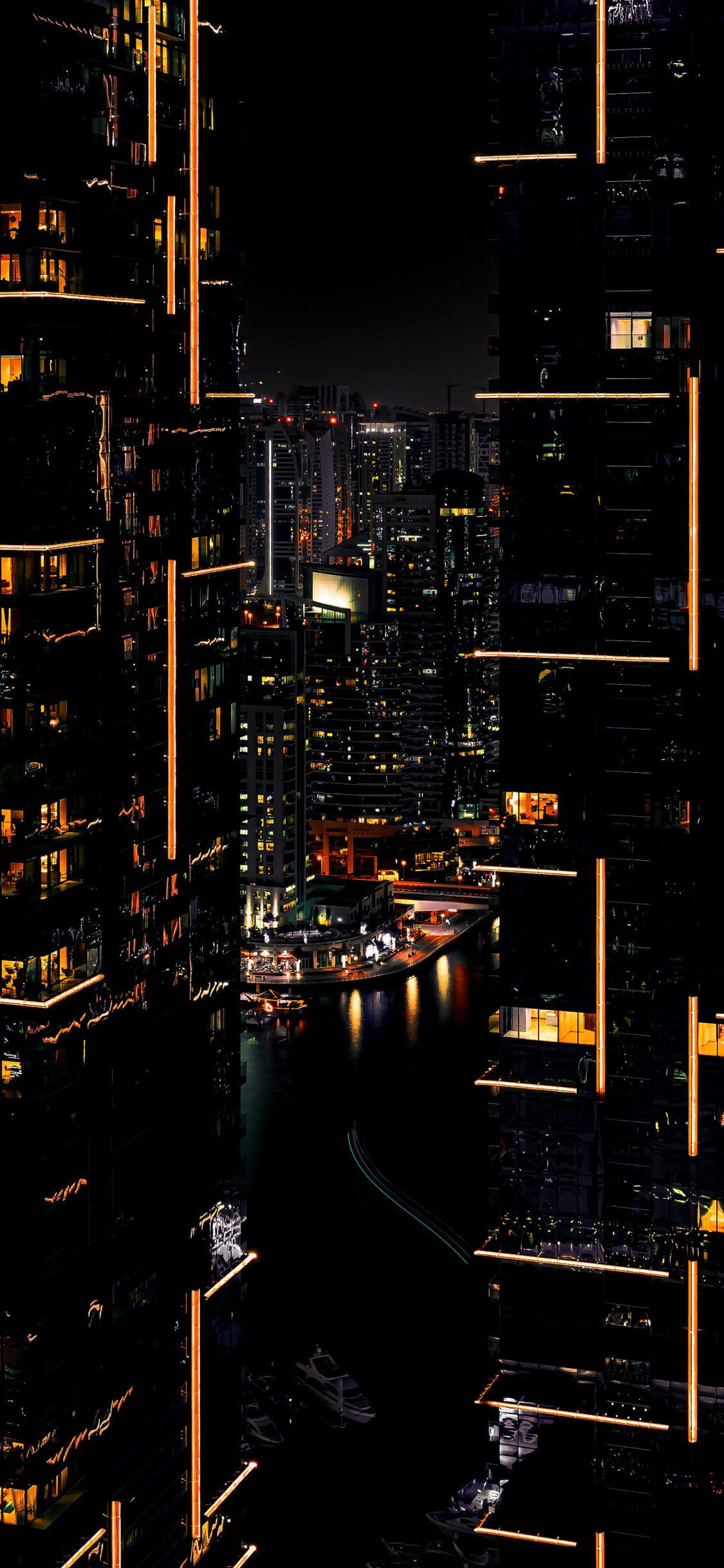 Обои soundcloud, арт, спотифай, здание, небоскреб в разрешении 1125x2436