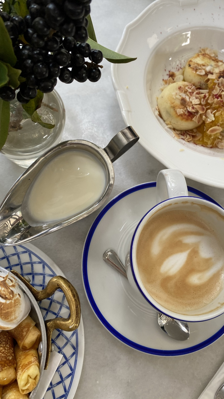 Обои завтрак, блюда, поздний завтрак, кофейная чашка, serveware в разрешении 750x1334