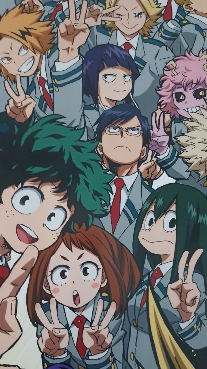 Обои моя геройская академия викторина, шото тодороки, Izuku Midoriya, Мой Герой Академии, кацуки бакуго в разрешении 720x1280